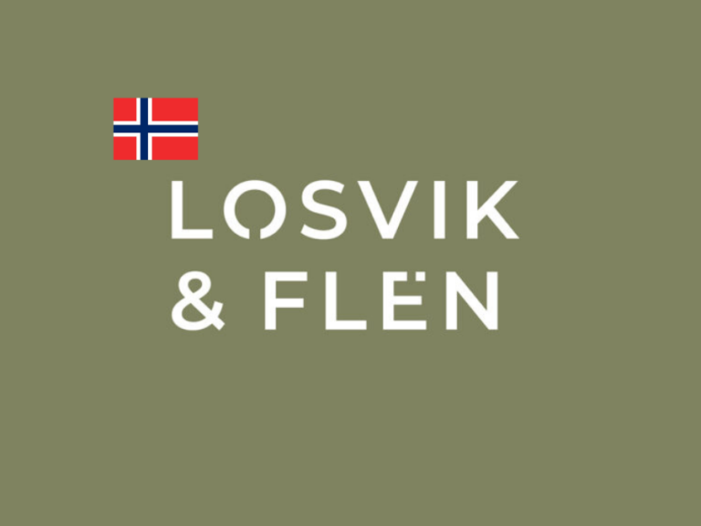 Losvik och Flen logo och norska flaggan